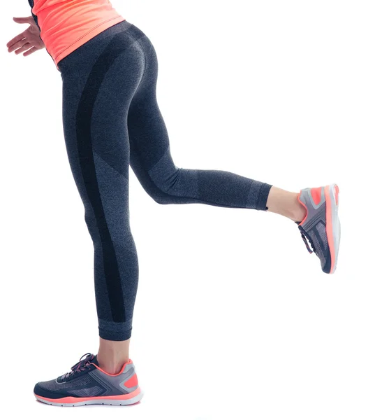 Closeup image of female fitness legs — Stock Photo, Image