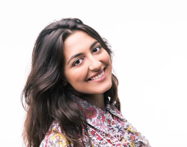 Portrait of a smiling woman — Stock Photo, Image