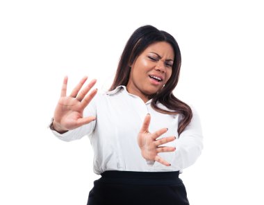 Afrika işkadını dur işareti yapmak