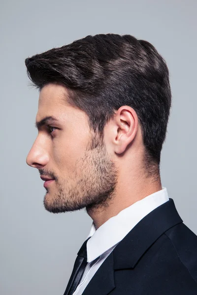 Side view portrait of a handsome businessman — Stock Photo, Image