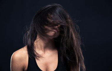 Portrait of exhausted woman