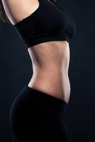 Портрет крупным планом женщины идеальное тело — стоковое фото