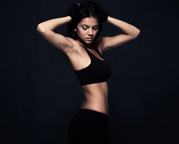 Retrato de uma mulher fitness — Fotografia de Stock