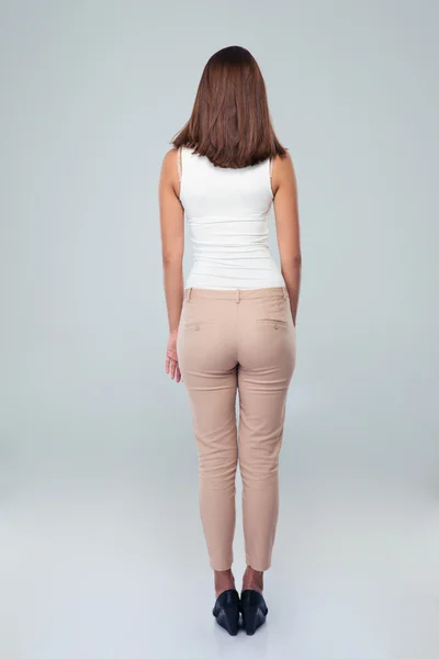 Back view portrait of a casual woman — Stock fotografie