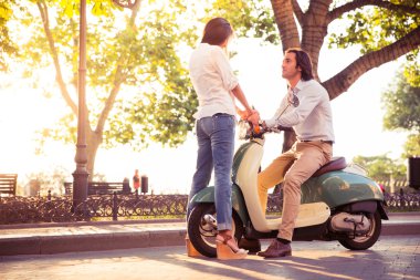 Flört genç Romantik Çift