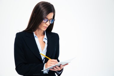 İşkadını yazılı notlar not defterinde