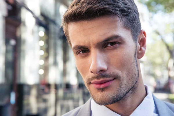 Closeup portrait of a handsome businessman — Stock Photo, Image