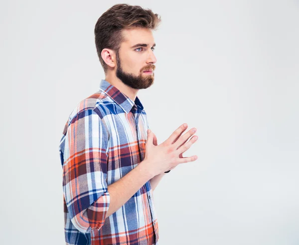 Portrait of a pensive young man — Stock Photo, Image
