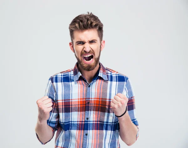Homem irritado gritando — Fotografia de Stock