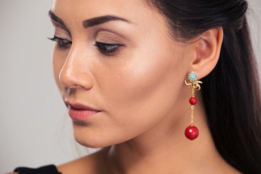 güzel bir kadın modeli portresi 