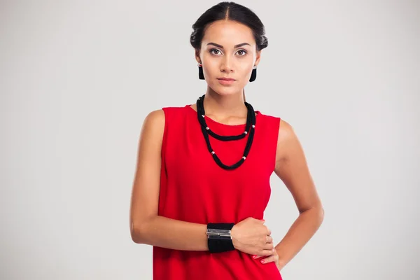 Jewelry concept. Portrait of a cute girl — Stock Photo, Image