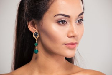 Portre sevimli bir kadın portresi 