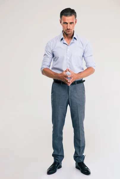 Full length portrait of a handsome businessman — Stock Photo, Image