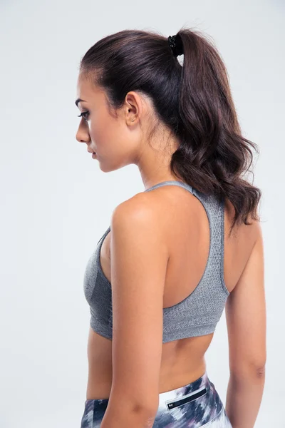 Side view portrait of a fitness woman — Stock Photo, Image