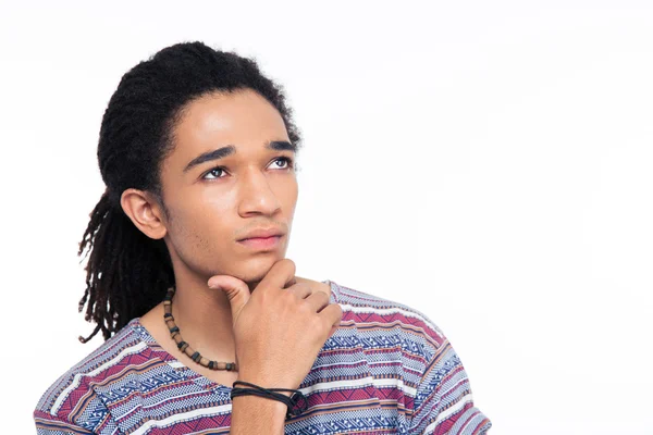 Portrait of a pensive afro american man — Stock Photo, Image