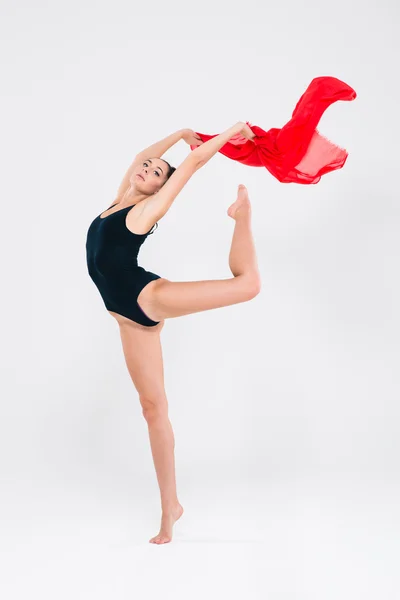 Atractiva chica flexible gimnasta — Foto de Stock