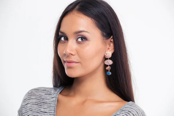 Portrait of a lovely woman looking at camera — Stock Photo, Image