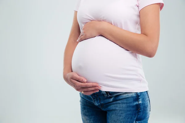 Closeup portrait of a pregnant woman — Stock Photo, Image