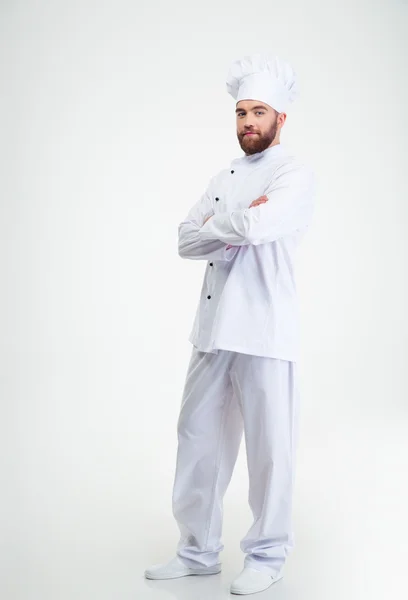 Male chef cook standing with crossed hands — Stock Photo, Image
