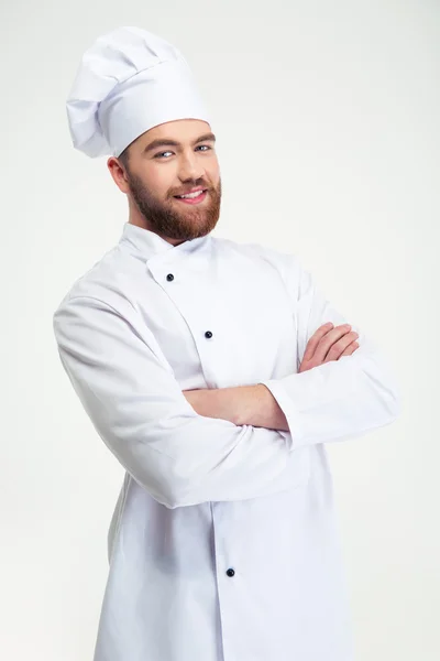 Chef cuisinier debout avec les bras croisés — Photo