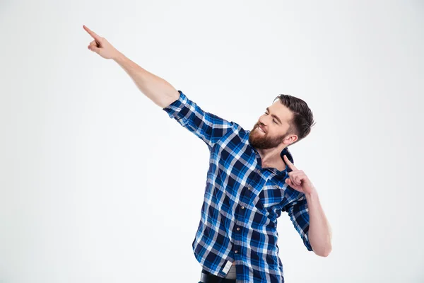 Porträtt av en lycklig casual man — Stockfoto