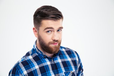 Kameraya bakarak yakışıklı bir adam portresi