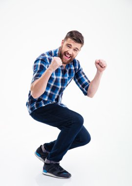 başarısını kutluyor mutlu casual adam