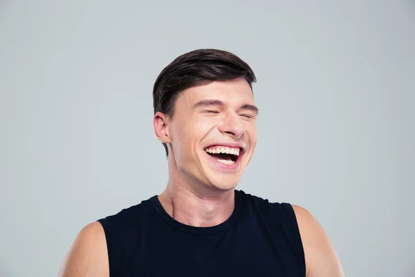 A nevető ember állandó portréja — Stock Fotó