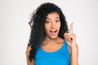 Afro Amerikalı kadın fikir sahip olmak