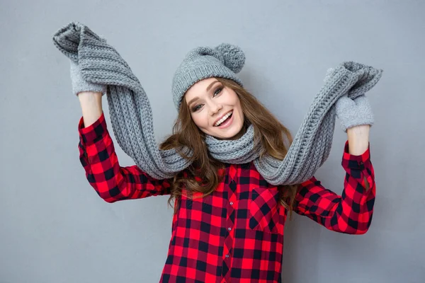 Portret van een vrij charmante vrouw — Stockfoto