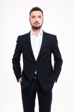 Kendinden emin bir iş adamının portresi