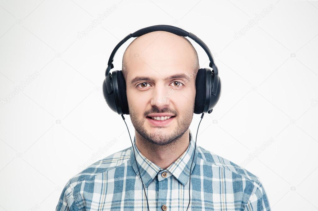 cheerful handsome young man