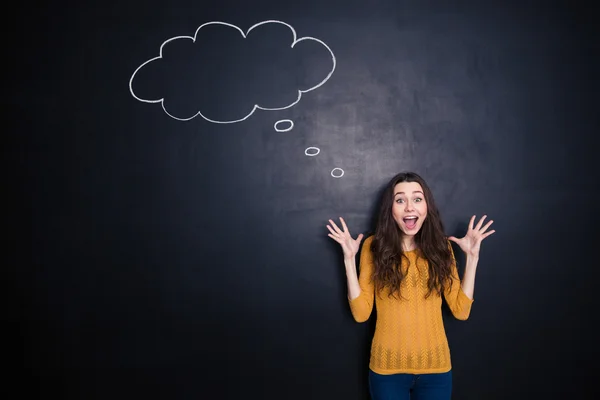 Cheerful woman looking at camera — Stock Photo, Image