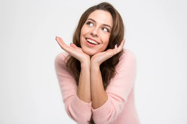 Mooie vrouw dromen — Stockfoto