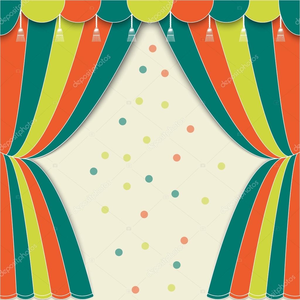 Retro carnival curtain background Stock Vector Image by ©Emukhin 63333777