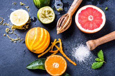 Narenciye limonata serinletici yaz için