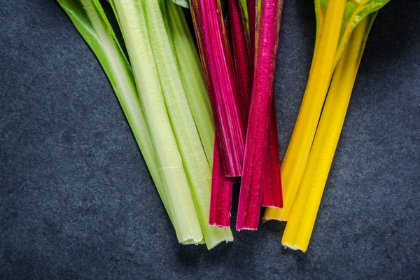 Swiss rainbow chard, vibrant vegetable — Stock Photo, Image