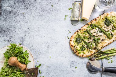Ev yapımı mükemmel pizza arka plan