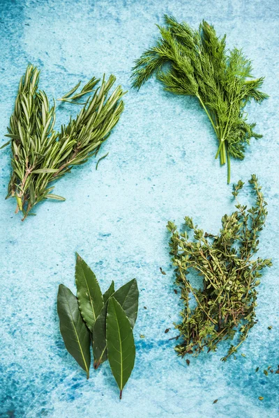 Fresh aramatic herbs,copy space — Stock Photo, Image