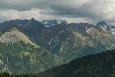panoramik Polonya Tatra Dağları aralığında