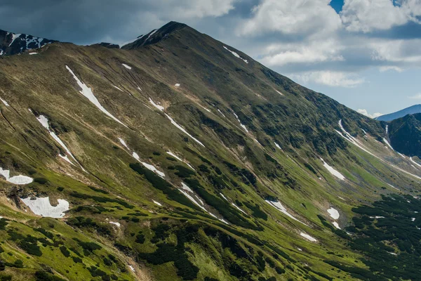 Panoramatický pohled na vrcholy v Tatrách — Stock fotografie