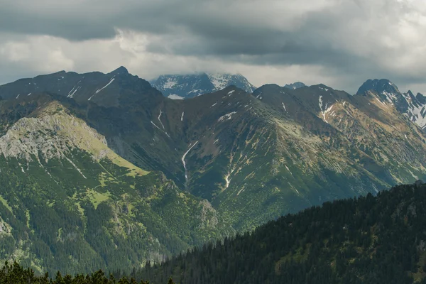 Oferuje panoramiczny widok na pasmo Tatr w Polsce — Zdjęcie stockowe