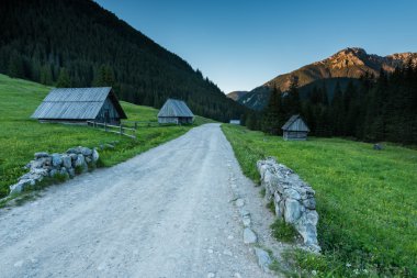 Chocholowska Vadisi alacakaranlıkta