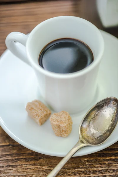 Starker Kaffeegenuss am Morgen — Stockfoto