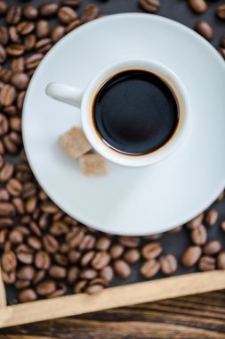 Espresso kahve kavrulmuş kahve çekirdekleri
