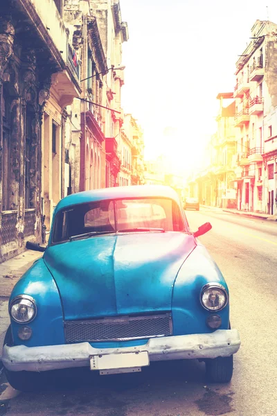 Классический Автомобиль Гаване Куба Отфильтрованный Фотоэффект — стоковое фото