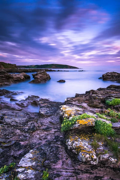 Suddig lång exponering sunset — Stockfoto