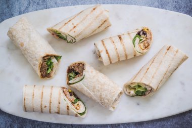 sağlıklı kahvaltı fikir, tortilla saran