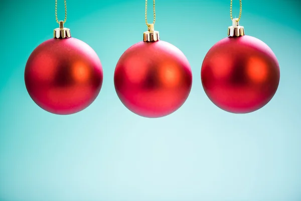 Red christmas ornament ball — Stock Photo, Image