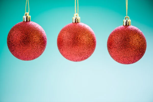 Red christmas ornament ball — Stock Photo, Image